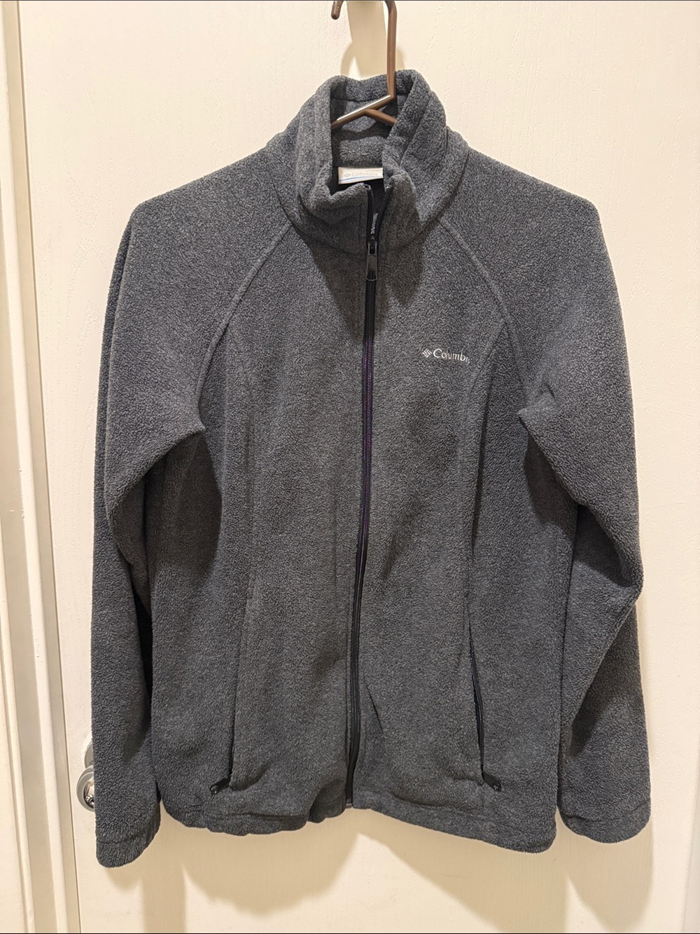 Columbia women Gray Full-Zip Fleece Jacket
